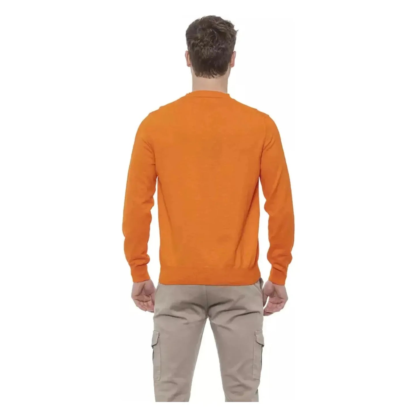 Conte of Florence Elegant Crewneck Cotton Sweater in Orange orange-sweater stock_product_image_20329_788115966-17-bf205c63-2b8.webp