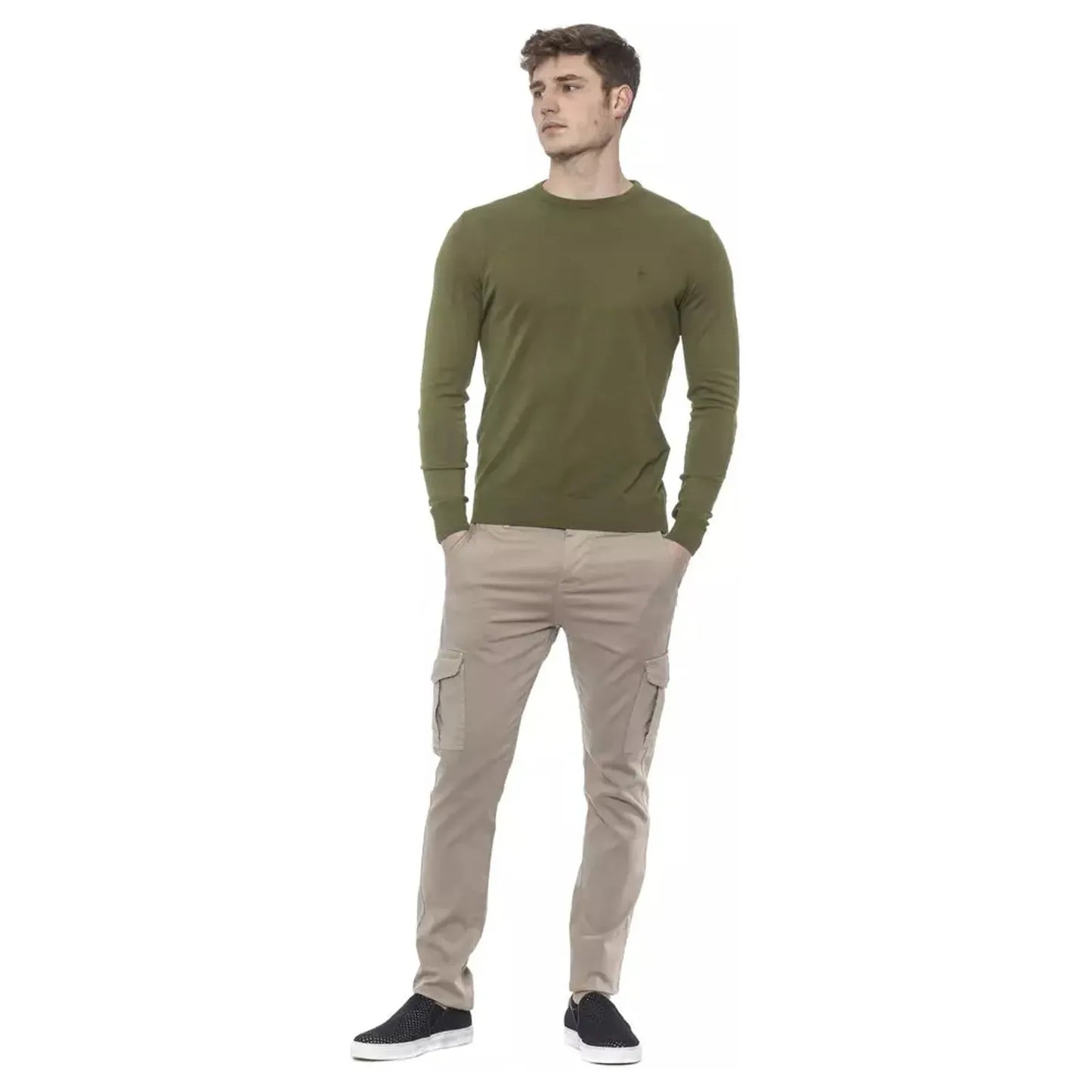 Conte of Florence Emerald Crewneck Cotton Sweater for Men olivegreen-sweater-1 stock_product_image_20333_371977899-15-c0d9f163-fb3.webp