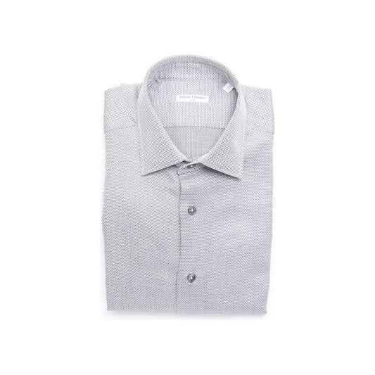 Robert Friedman Beige Medium Slim Collar Men's Shirt beige-cotton-shirt-3