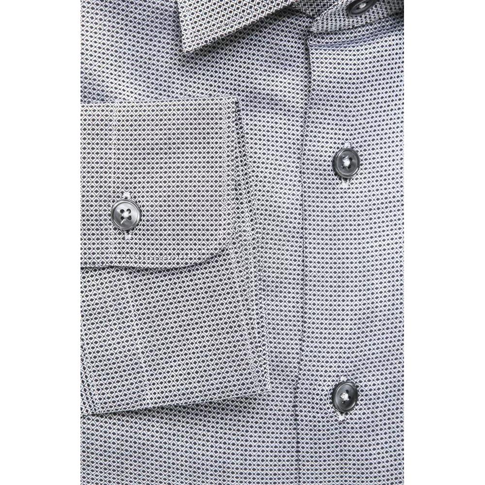 Robert Friedman Beige Medium Slim Collar Men's Shirt beige-cotton-shirt-3