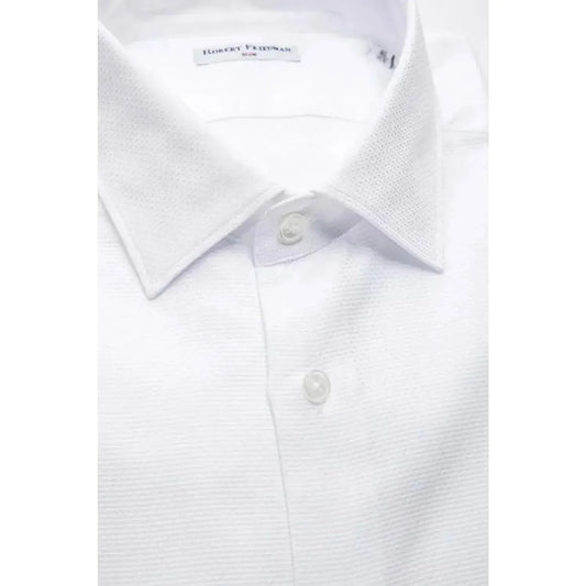 Robert FriedmanElegant White Slim-Fit Cotton ShirtMcRichard Designer Brands£89.00