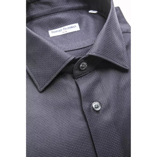 Robert Friedman Elegant Medium Slim Collar Men's Blue Shirt blue-cotton-shirt-11 stock_product_image_20402_2061363295-16-ff40e7a0-5b8.webp