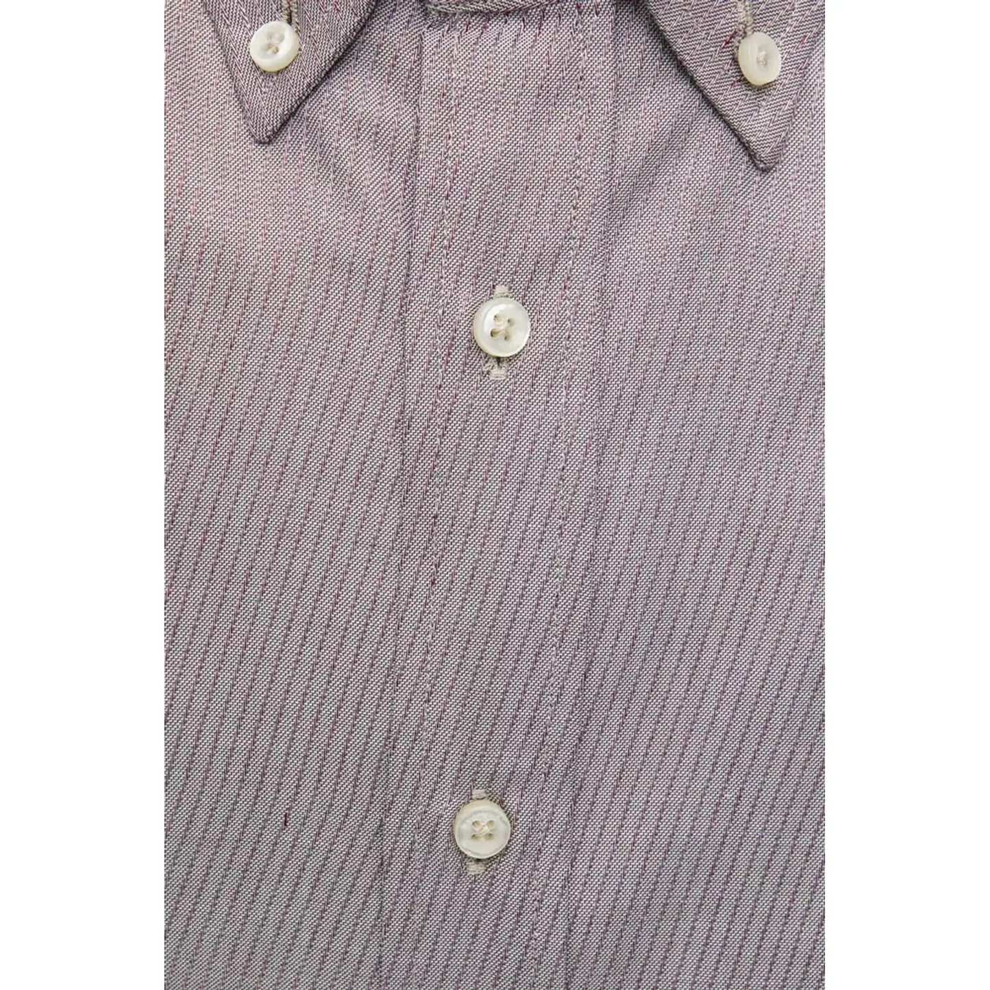 Robert Friedman Beige Cotton Button Down Men's Shirt beige-cotton-shirt-6