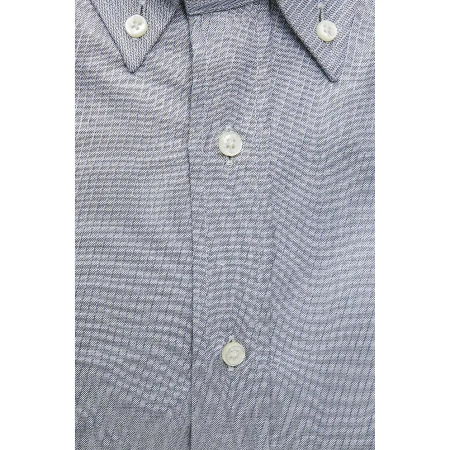 Robert Friedman Beige Cotton Button-Down Shirt - Timeless Elegance beige-cotton-shirt-7