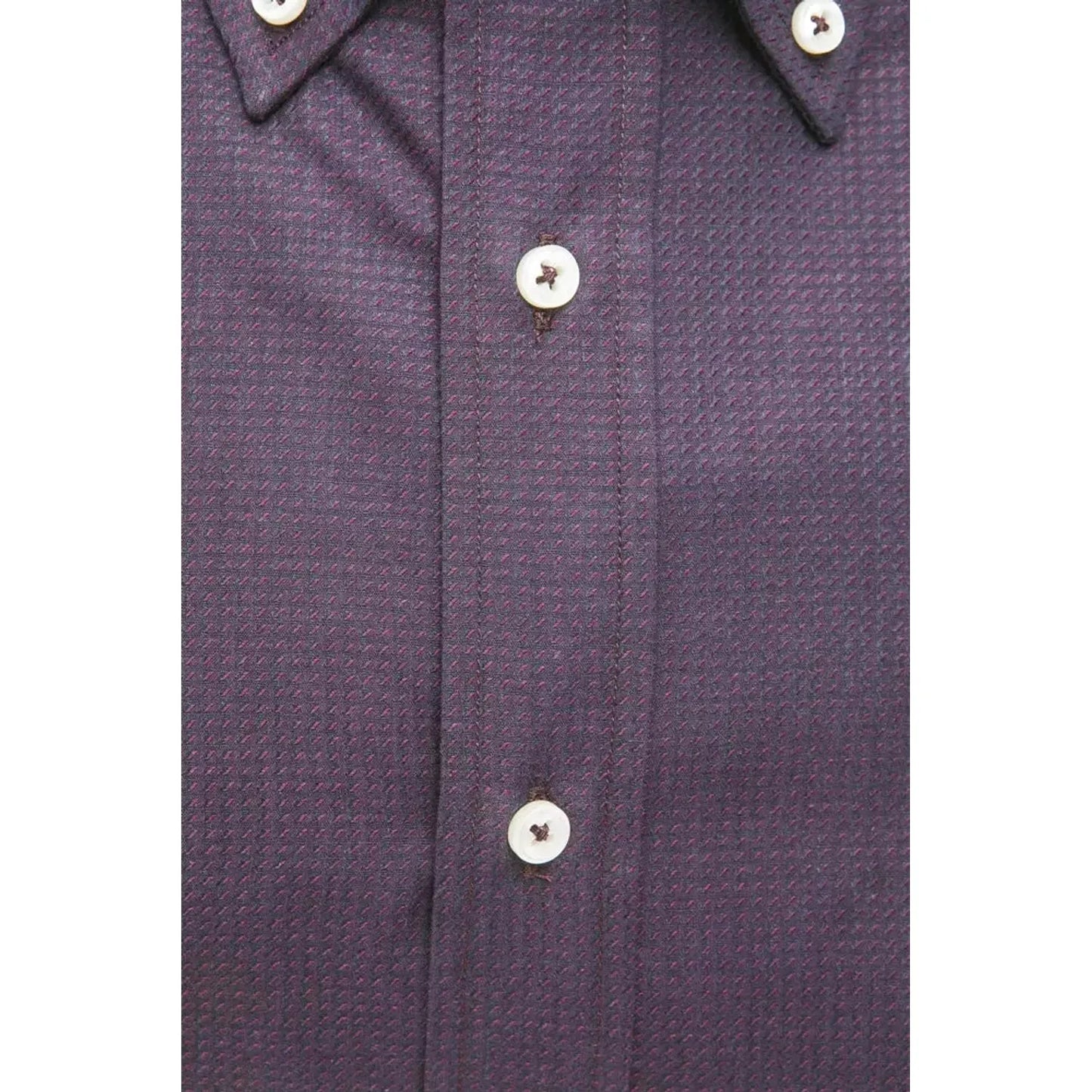 Robert Friedman Elegant Black Cotton Button-Down Shirt black-cotton-shirt-24