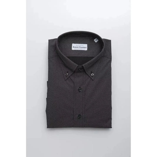Robert FriedmanElegant Cotton Button-Down Shirt in BlackMcRichard Designer Brands£89.00