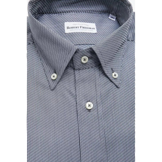 Robert Friedman Elegant Blue Cotton Button-Down Shirt blue-cotton-shirt-16 stock_product_image_20462_247596357-17-8951b246-140.webp