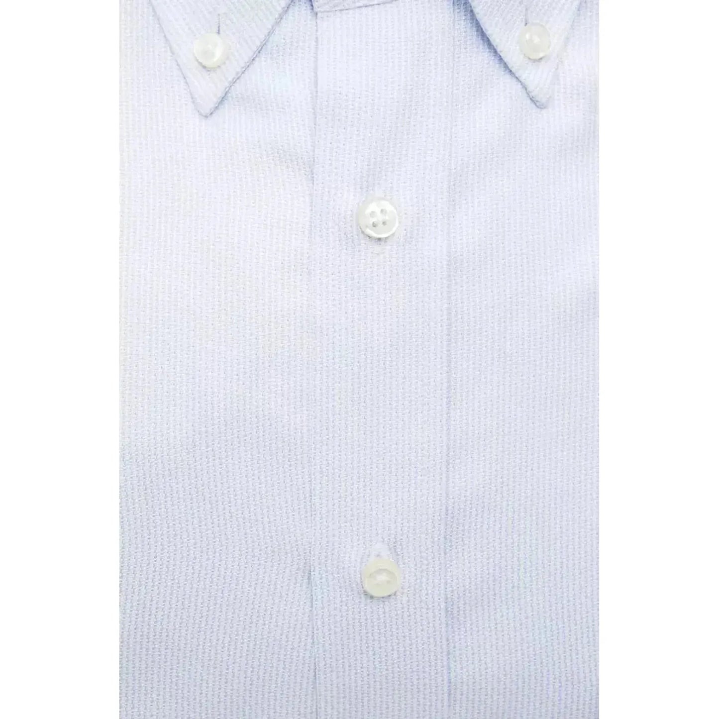 Robert Friedman Elegant Light Blue Cotton Shirt light-blue-cotton-shirt-15