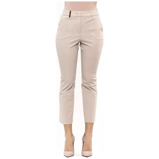 Peserico Elegant Beige Stretch Slim Trousers Jeans & Pants beige-jeans-pant-58 stock_product_image_20526_379901941-19-26276b16-95f.webp