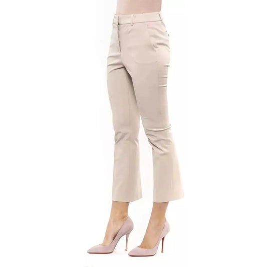 Peserico Elegant Beige Stretch Slim Trousers Jeans & Pants beige-jeans-pant-58