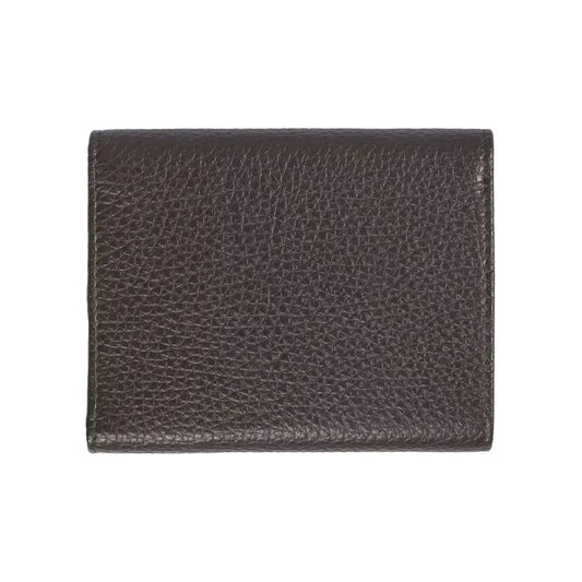 Trussardi Elegant Embossed Leather Ladies' Wallet brown-leather-wallet-8