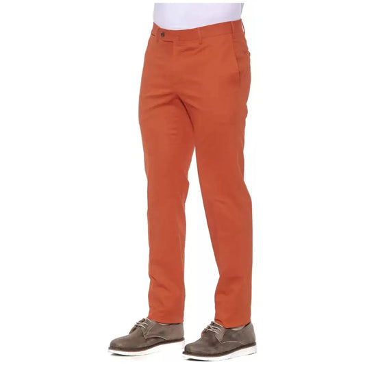 PT Torino Elegant Red Cotton Blend Trousers for Men Jeans & Pants red-cotton-jeans-pant-1
