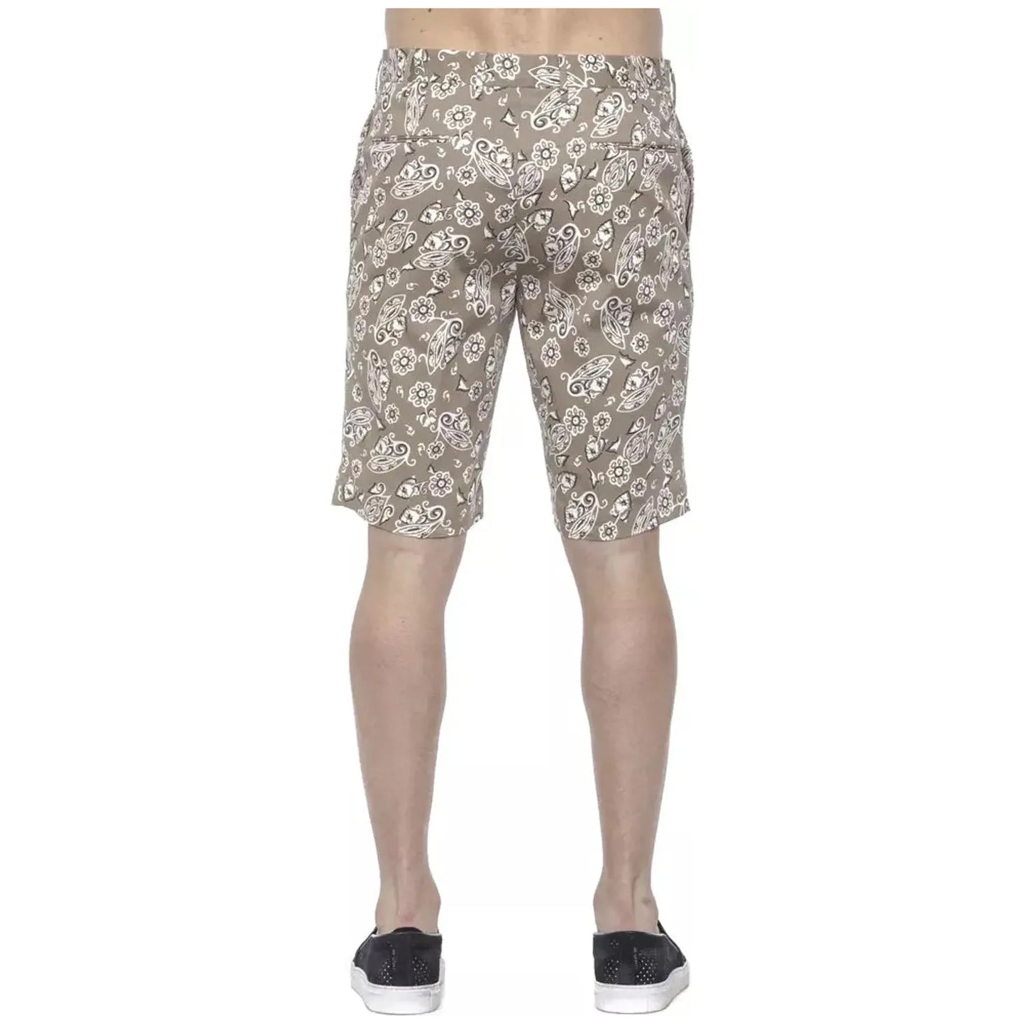 PT Torino Chic Beige Bermuda Shorts for Men Shorts beige-cotton-short