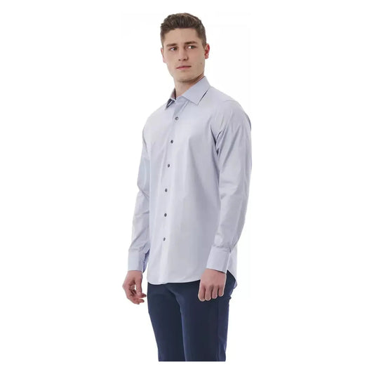 BaguttaElegant Gray Italian Collar Shirt - Regular FitMcRichard Designer Brands£89.00