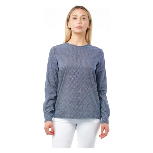 Bagutta Geometric Round Neck Cotton Blouse WOMAN TOPS AND SHIRTS blue-cotton-shirt-2 stock_product_image_21028_657633750-30-84108508-972.webp