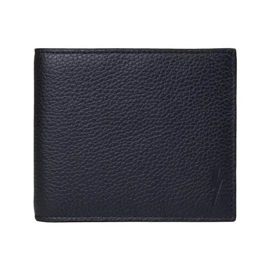 Neil Barrett Sleek Blue Leather Men's Wallet navy-wallet