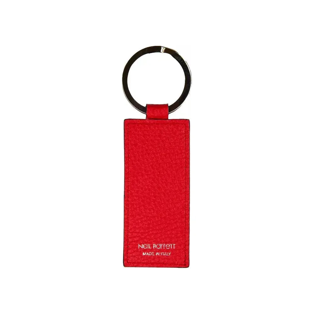 Neil Barrett Chic Red Leather Keychain for Men red-leather-keychain
