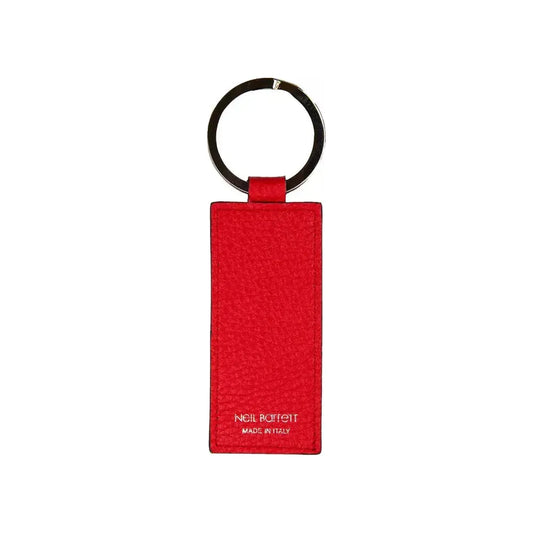 Neil Barrett Chic Red Leather Keychain for Men red-leather-keychain