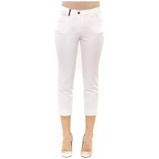 Peserico Chic High-Waist Ankle Pants in White white-cotton-jeans-amp-pant stock_product_image_21208_1754191530-27-bc7bbb16-06a.webp