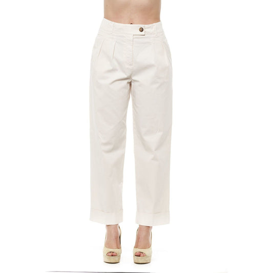 Peserico Peserico Beige Wide Palazzo Pants beige-cotton-jeans-pants