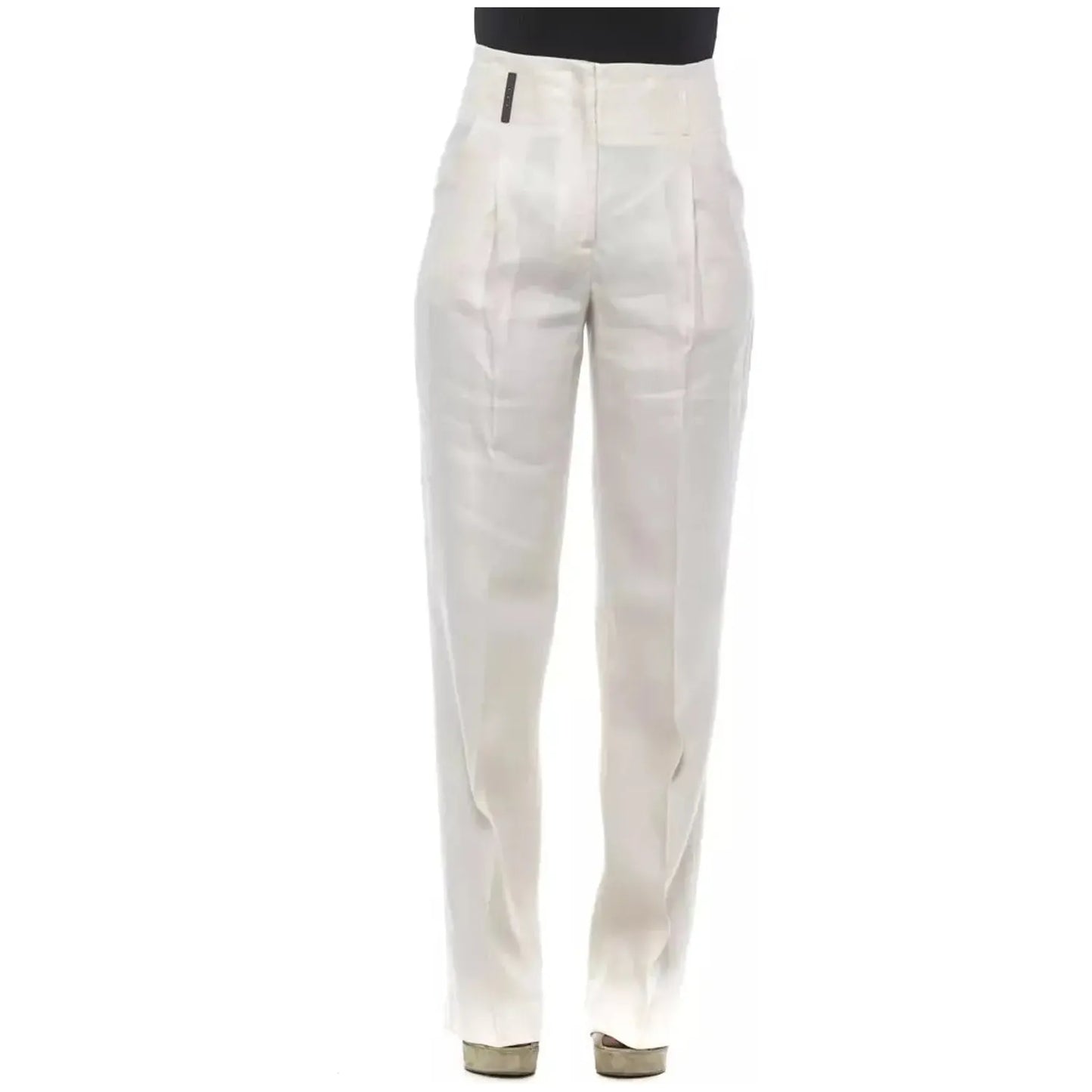 Peserico Elegant High-Waisted Flax Palazzo Pants beige-white-flax-jeans-pants stock_product_image_21257_1836297034-21-5b5c0e99-dbc.webp