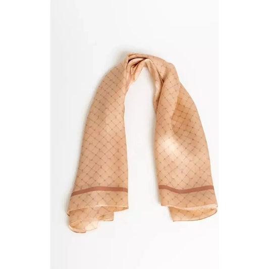Trussardi Retro Chic All-Over Print Silk Scarf Scarf p-pink-scarf