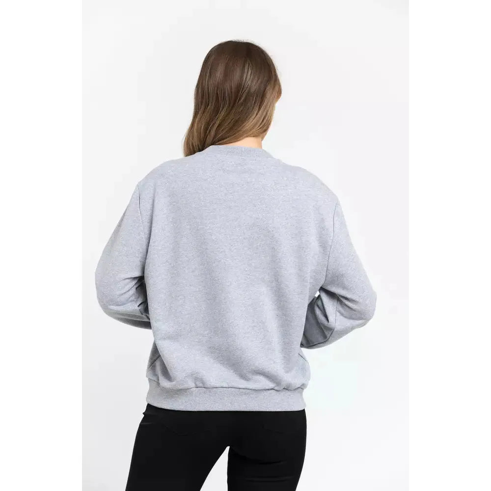 Trussardi Oversized Round-Neck Cotton Blend Sweatshirt gray-cotton-sweater-2 stock_product_image_21547_1213763558-21-07120a31-1f1.webp