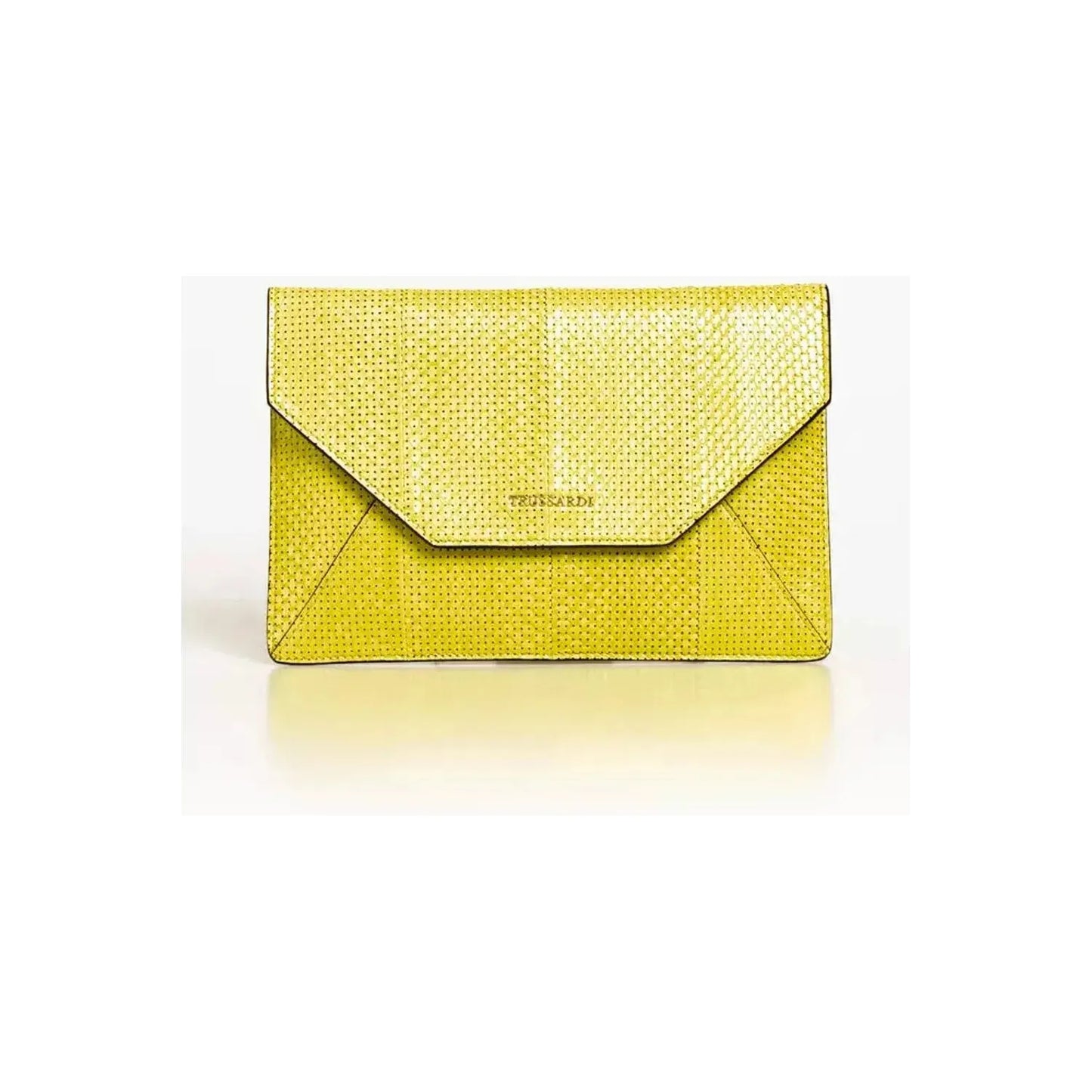 Trussardi Elegant Envelope Clutch in Delicate Elaphe WOMAN CLUTCH yellow-leather-clutch-bag stock_product_image_21569_667324310-38-680f0c63-943.webp