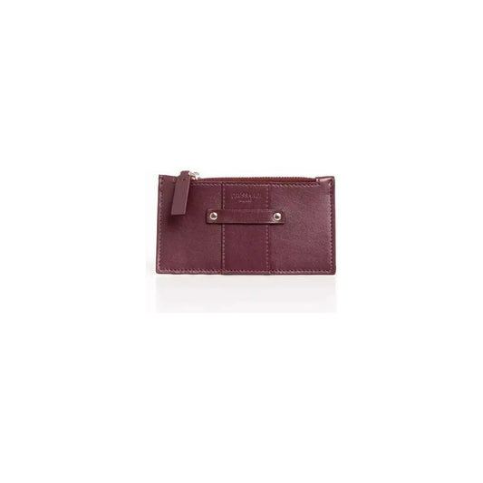Trussardi Elegant Soft Leather Card Holder in Rich Brown Wallet r-wallet-6