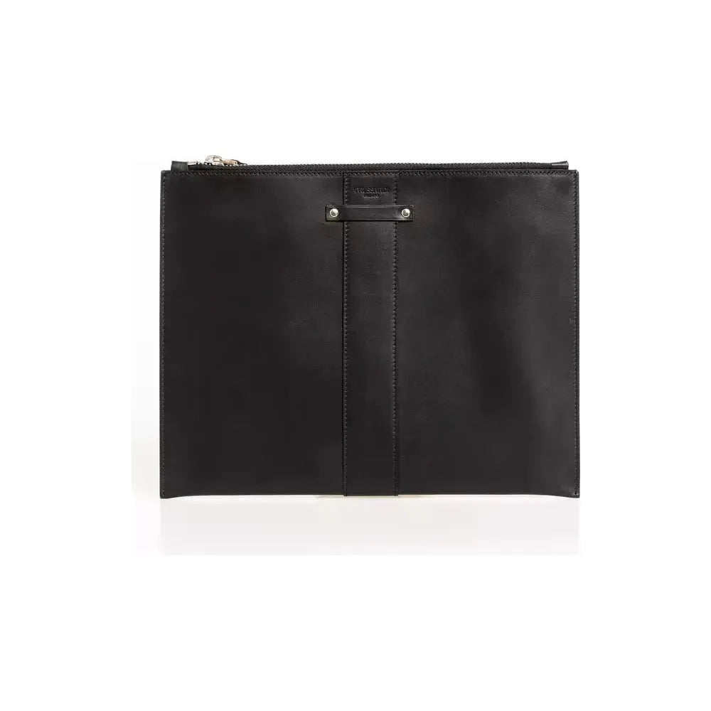 Trussardi Elegant Black Leather Pocket Clutch Bag black-leather-wallet-16 stock_product_image_21581_1234515664-b85d27d7-709.webp