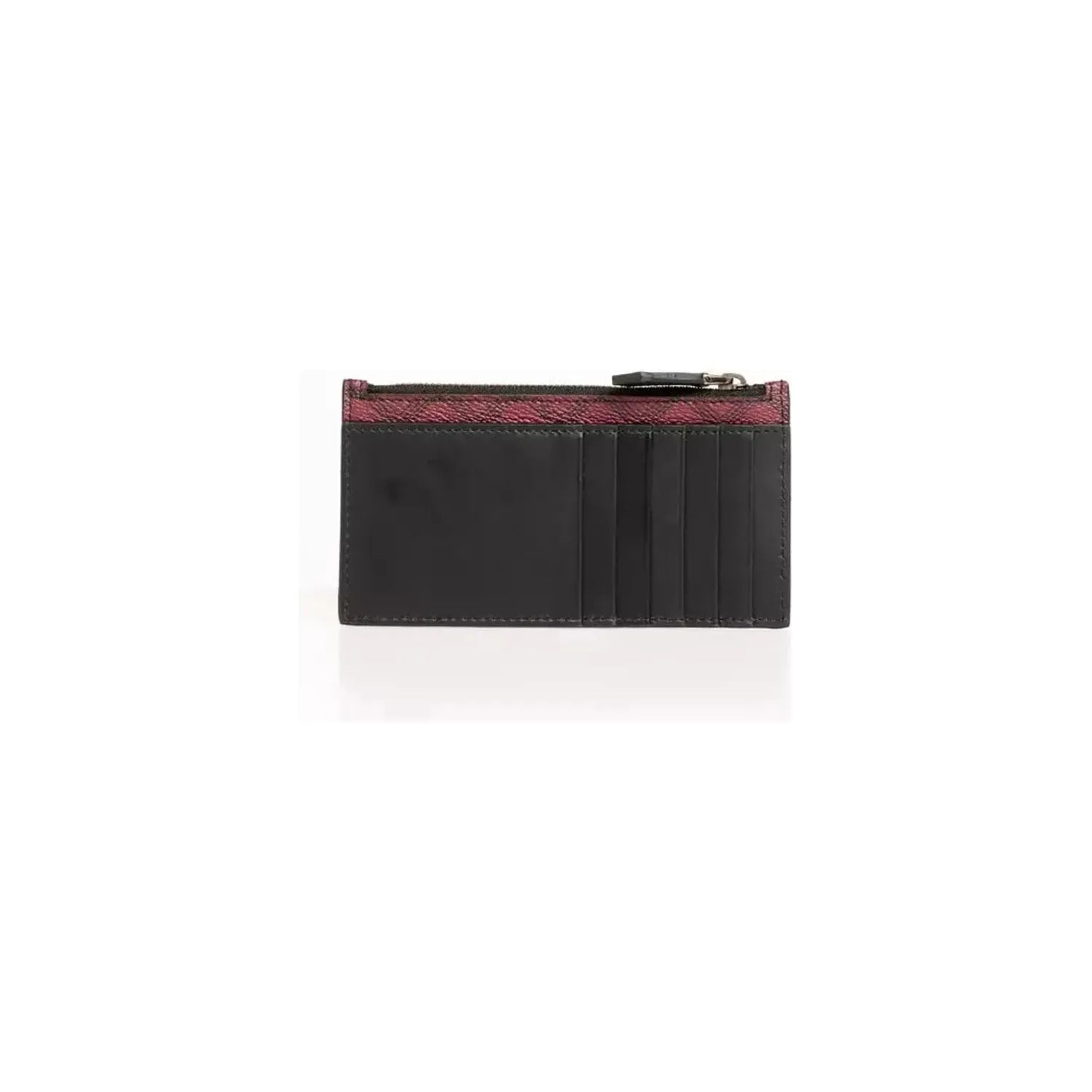 Trussardi Elegant Geometric Leather Card Holder Wallet r-wallet