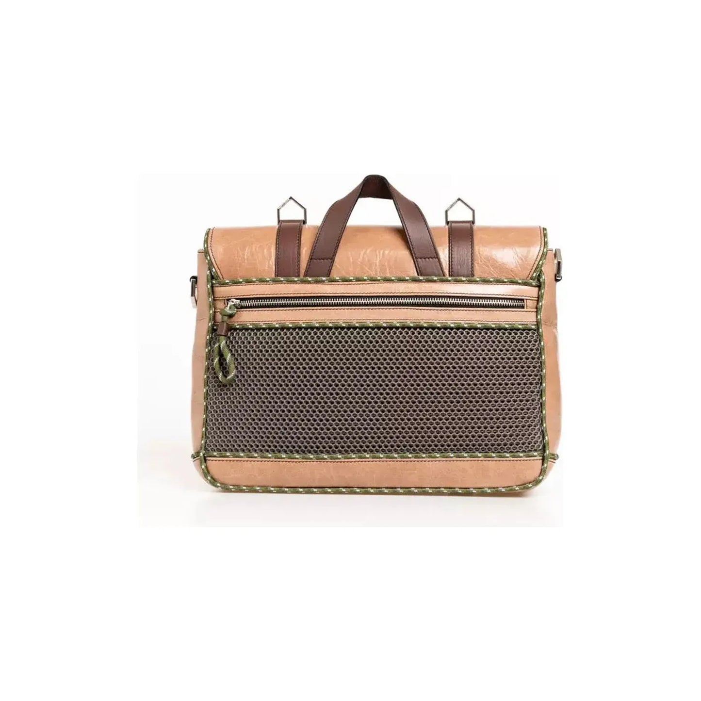 Trussardi Elegant Craquele-Effect Calfskin Briefcase Briefcase b-briefcase