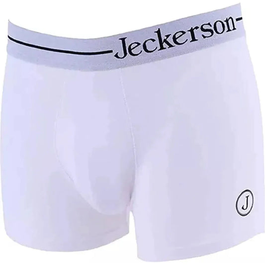 Jeckerson Elastic Monochrome Men's Boxer Duo with Printed Logo MAN UNDERWEAR white-cotton-underwear-3