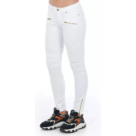 Frankie Morello Chic Biker-Inspired White Stretch Denim Jeans wopticalwhite-jeans-pant stock_product_image_21688_1638669795-27-283f43b6-934.webp