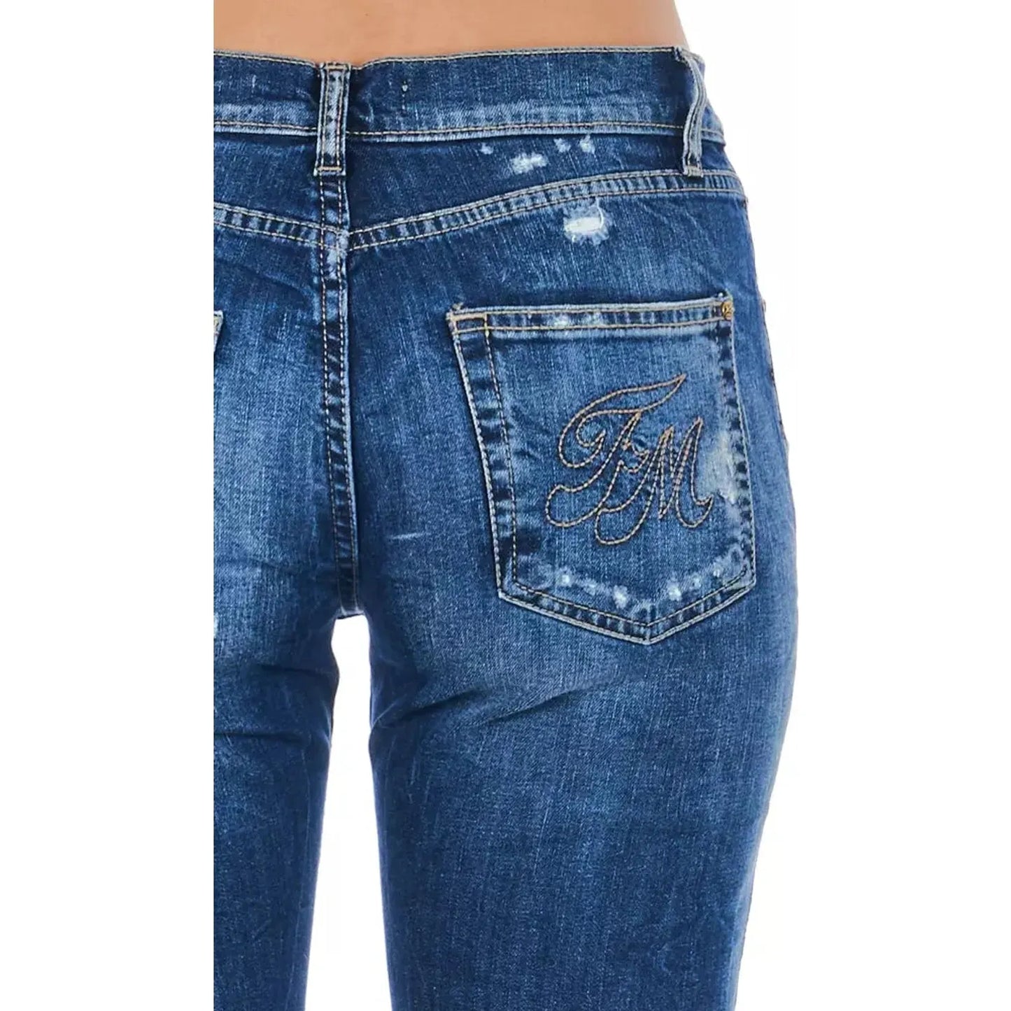 Frankie Morello Blue Cotton Blend Worn Wash Jeans blue-cotton-jeans-pant-51 stock_product_image_21765_591093464-22-1516400e-b7d.webp