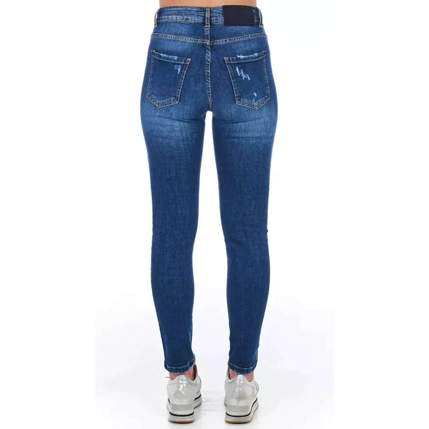 Frankie Morello Chic Worn Wash Denim Jeans for Sophisticated Style blue-jeans-pant-5 stock_product_image_21771_1014168414-24-b412b831-da5.webp