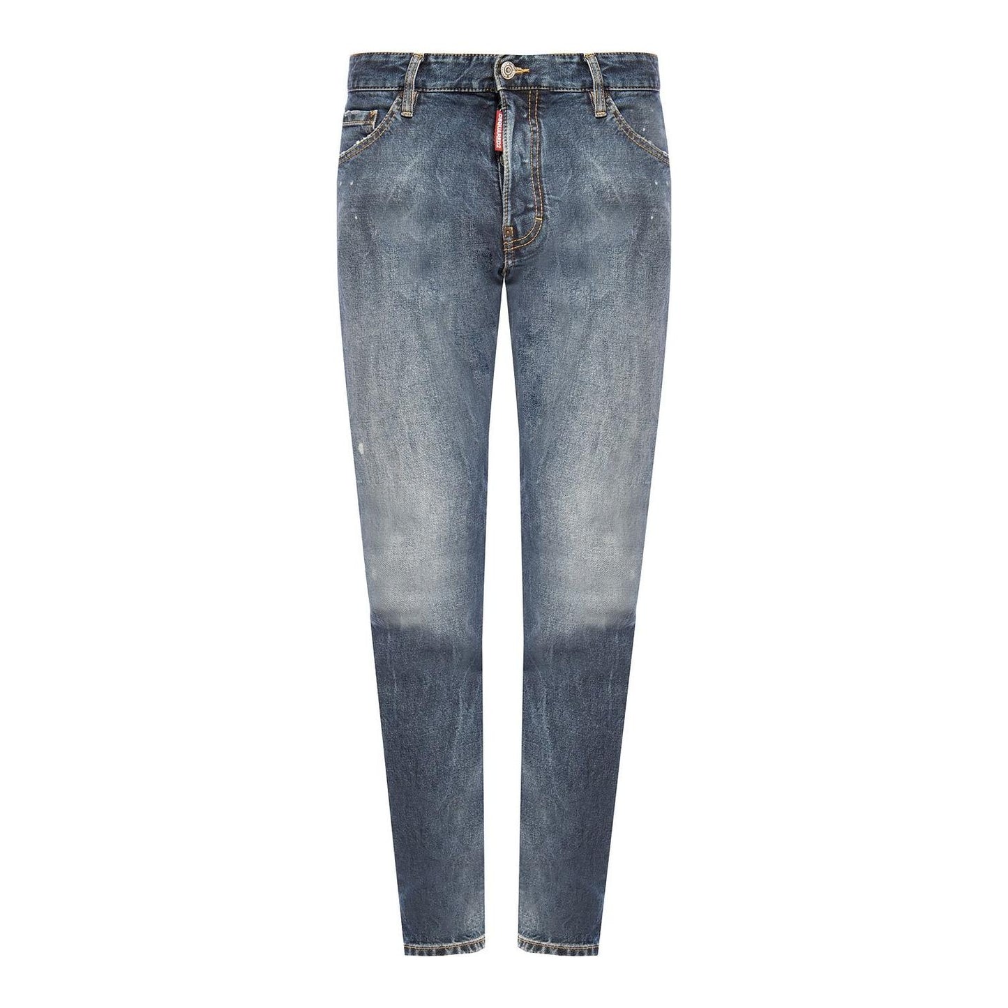 Dsquared² Sleek Navy Distressed Cool Guy Jeans blue-cotton-jeans-pants-3