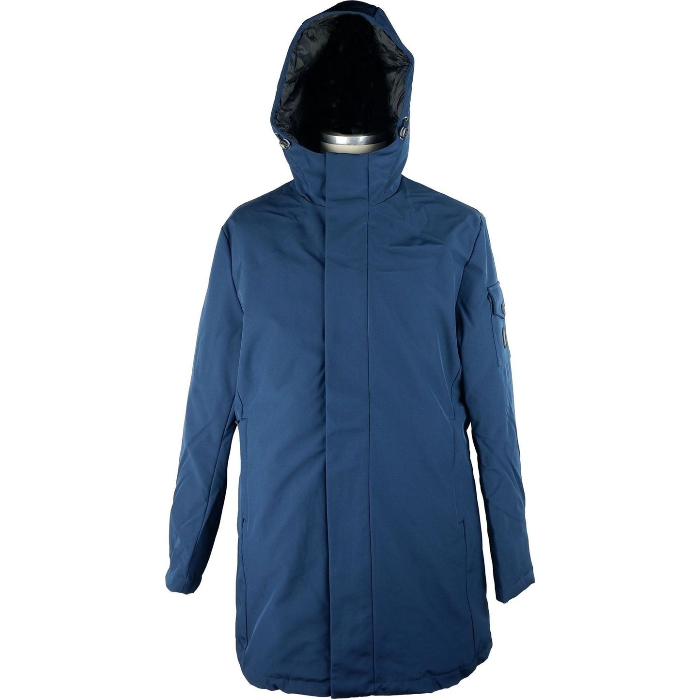 Refrigiwear Elegant Men's Long Jacket with Hood MAN COATS & JACKETS blue-polyester-jacket-3 stock_product_image_5264_1925046369-scaled-c9fb7e09-ab7.jpg