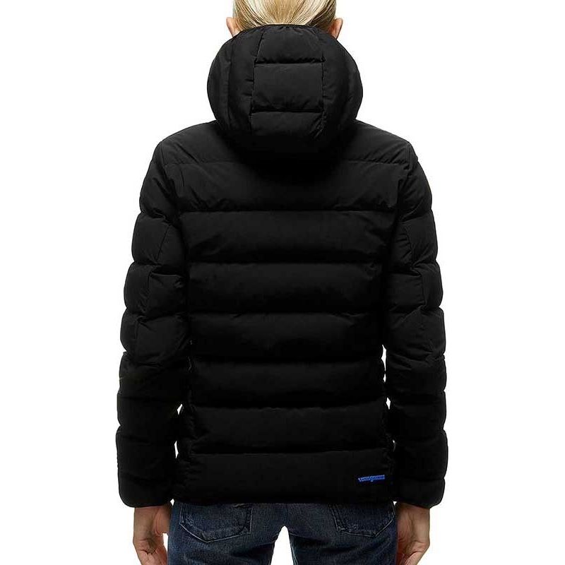 Centogrammi Ultra Light Hooded Down Jacket with Mask black-nylon-jackets-coat