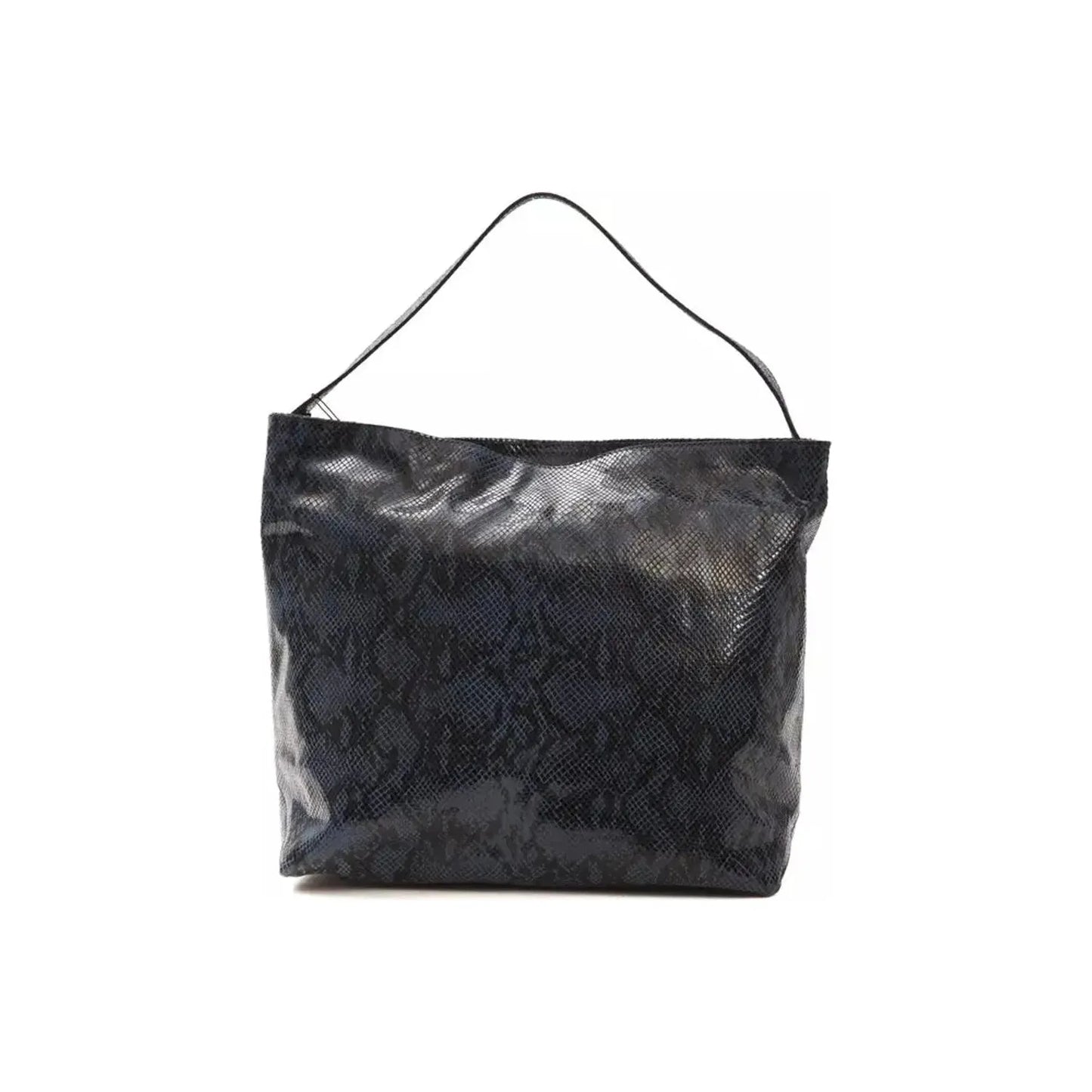 Pompei Donatella Elegant Blue Python Print Leather Shoulder Bag WOMAN SHOULDER BAGS blue-leather-shoulder-bag stock_product_image_5786_1991412582-20-f72af999-ddd.webp