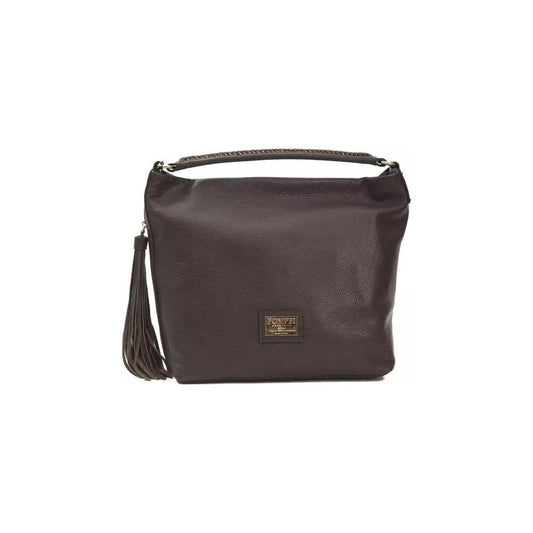 Pompei Donatella Brown Leather Shoulder Bag brown-leather-shoulder-bag-3