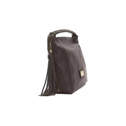 Pompei Donatella Chic Brown Leather Shoulder Bag brown-leather-shoulder-bag-1