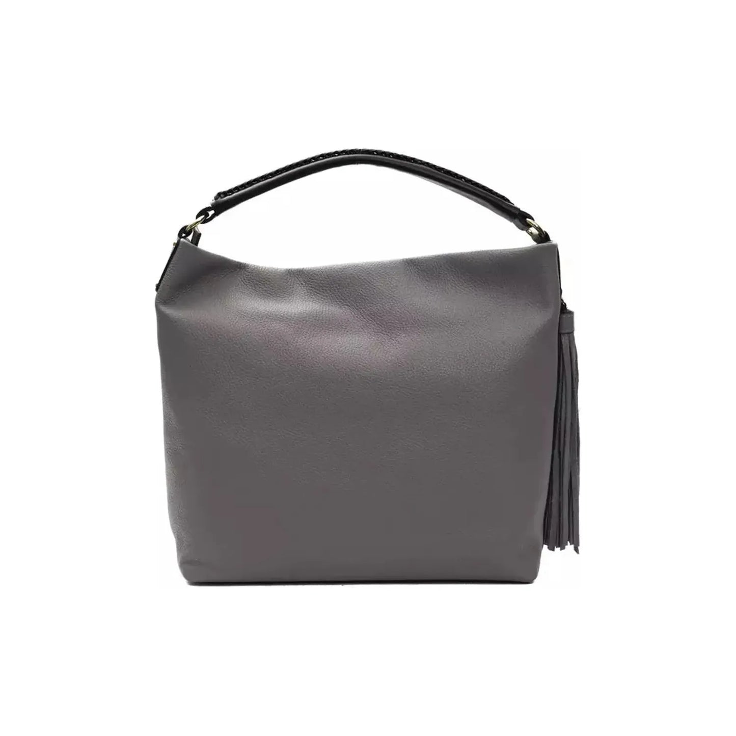 Pompei Donatella Chic Gray Leather Shoulder Bag WOMAN SHOULDER BAGS gray-leather-shoulder-bag-2 stock_product_image_5800_1177332362-21-30a77a29-c6b.webp