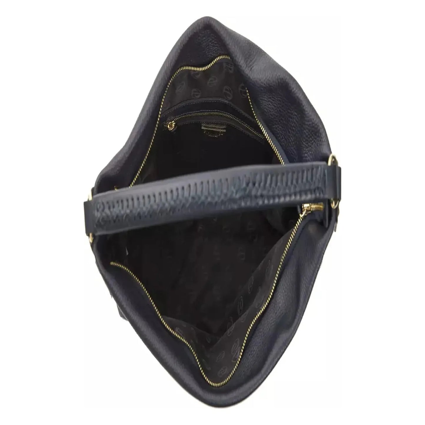 Pompei Donatella Chic Gray Leather Shoulder Bag with Logo Detail WOMAN SHOULDER BAGS gray-leather-shoulder-bag-3 stock_product_image_5801_2048148336-22-81608ef1-fe7.webp