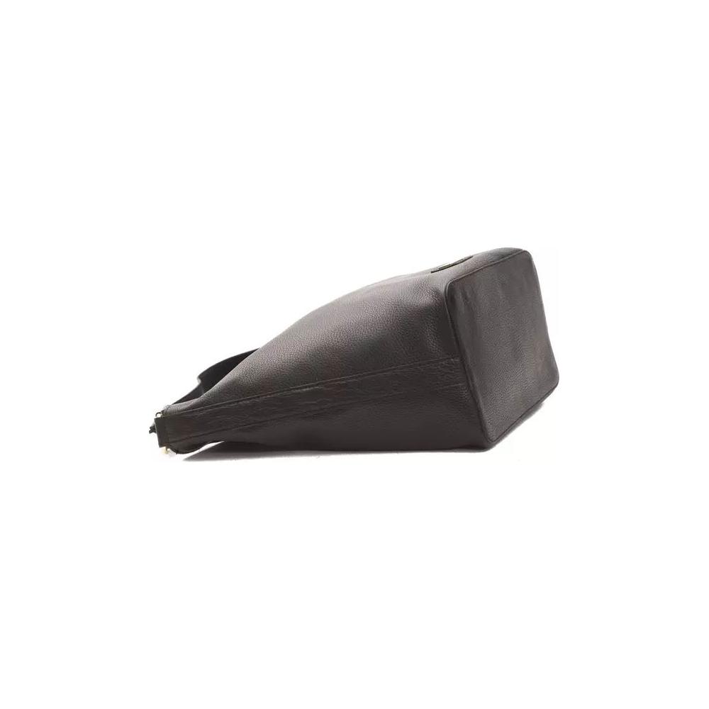 Pompei Donatella Black Leather Shoulder Bag black-leather-shoulder-bag-2 stock_product_image_5803_1329163044-23-55405185-367.jpg
