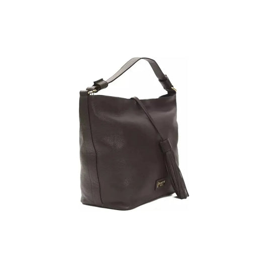 Pompei DonatellaElegant Leather Shoulder Bag in Earthy BrownMcRichard Designer Brands£159.00