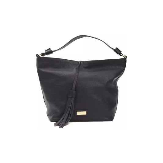 Pompei DonatellaChic Gray Leather Shoulder Bag with Logo DetailingMcRichard Designer Brands£159.00