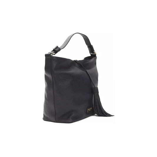 Pompei DonatellaChic Gray Leather Shoulder Bag with Logo DetailingMcRichard Designer Brands£159.00