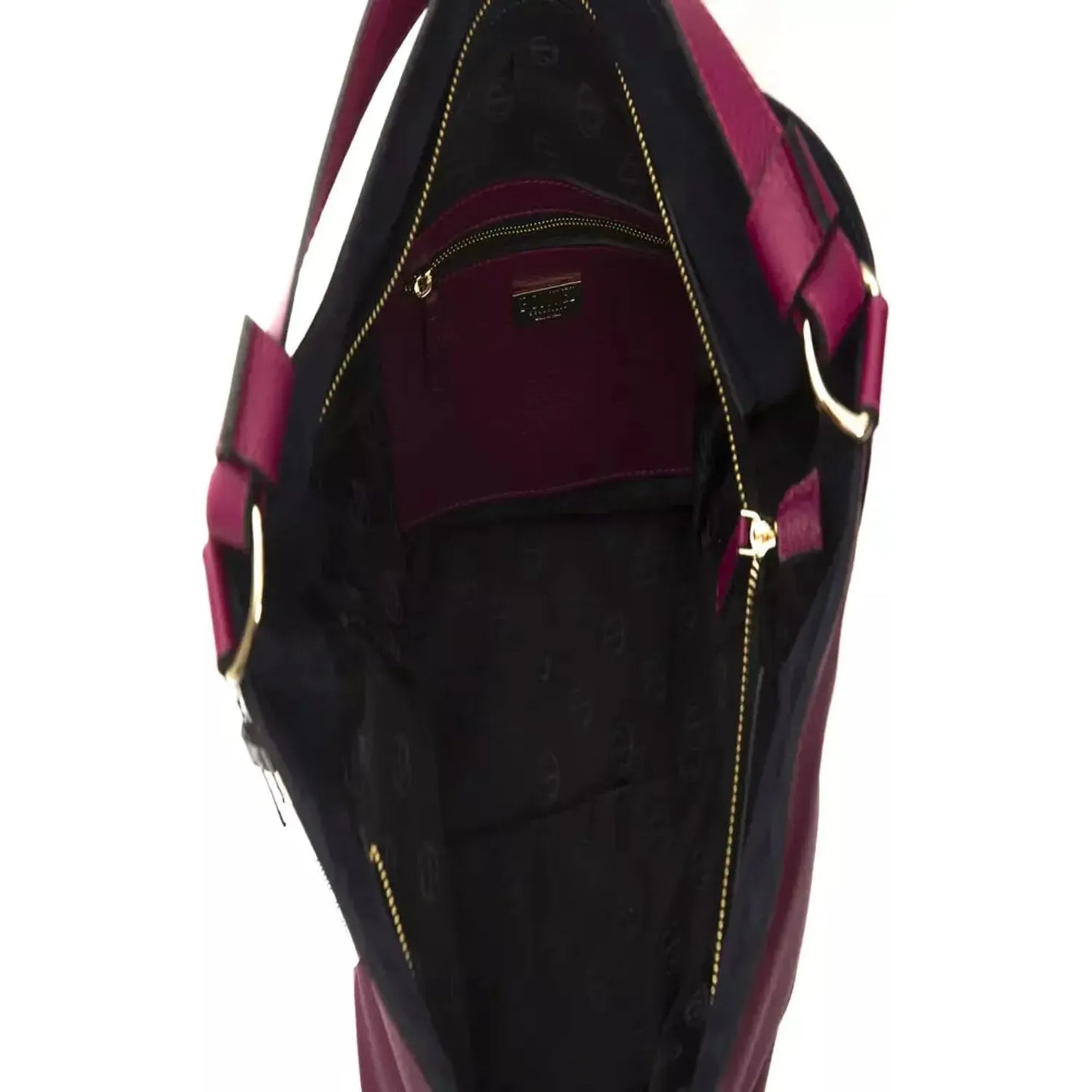Pompei Donatella Elegant Burgundy Leather Shoulder Bag burgundy-leather-shoulder-bag