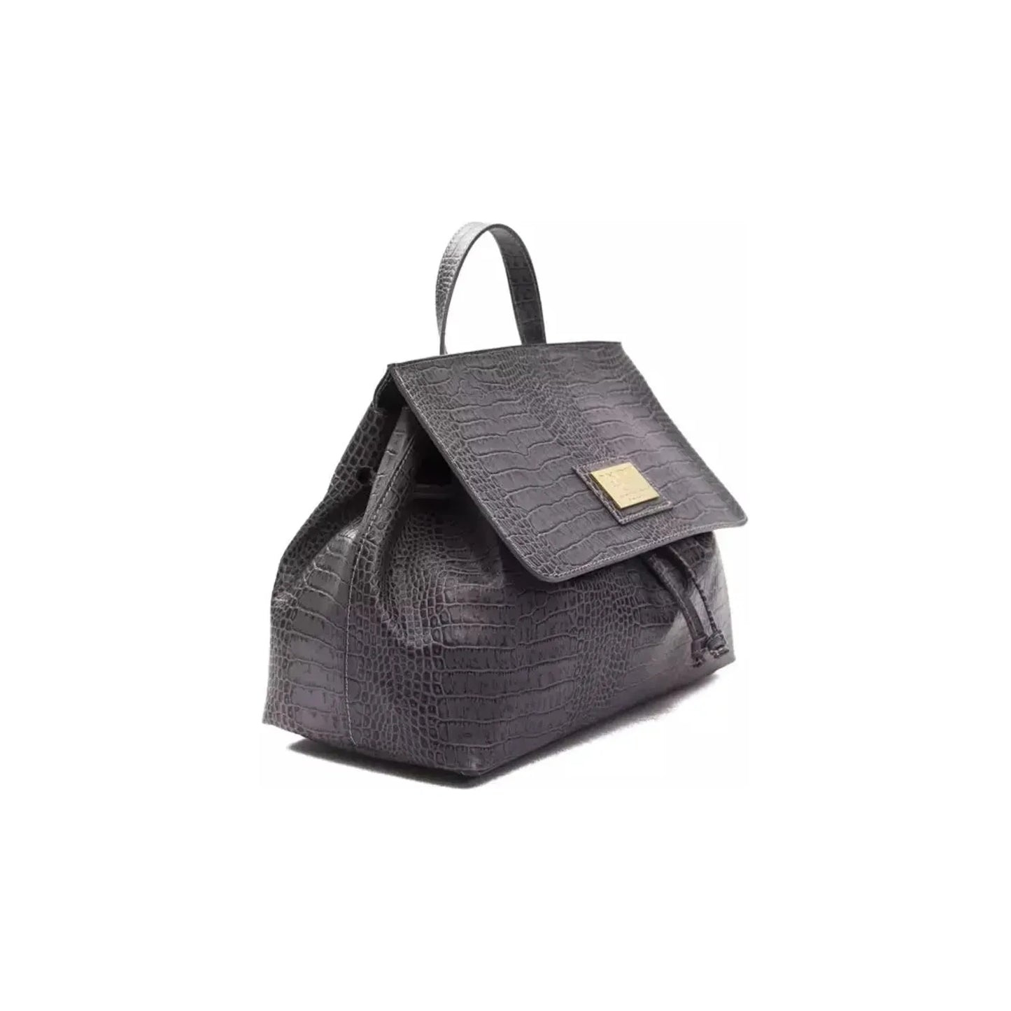 Pompei Donatella Convertible Croc-Print Leather Handbag gray-leather-handbag stock_product_image_5825_2012621737-28-5d82529d-c0c.webp